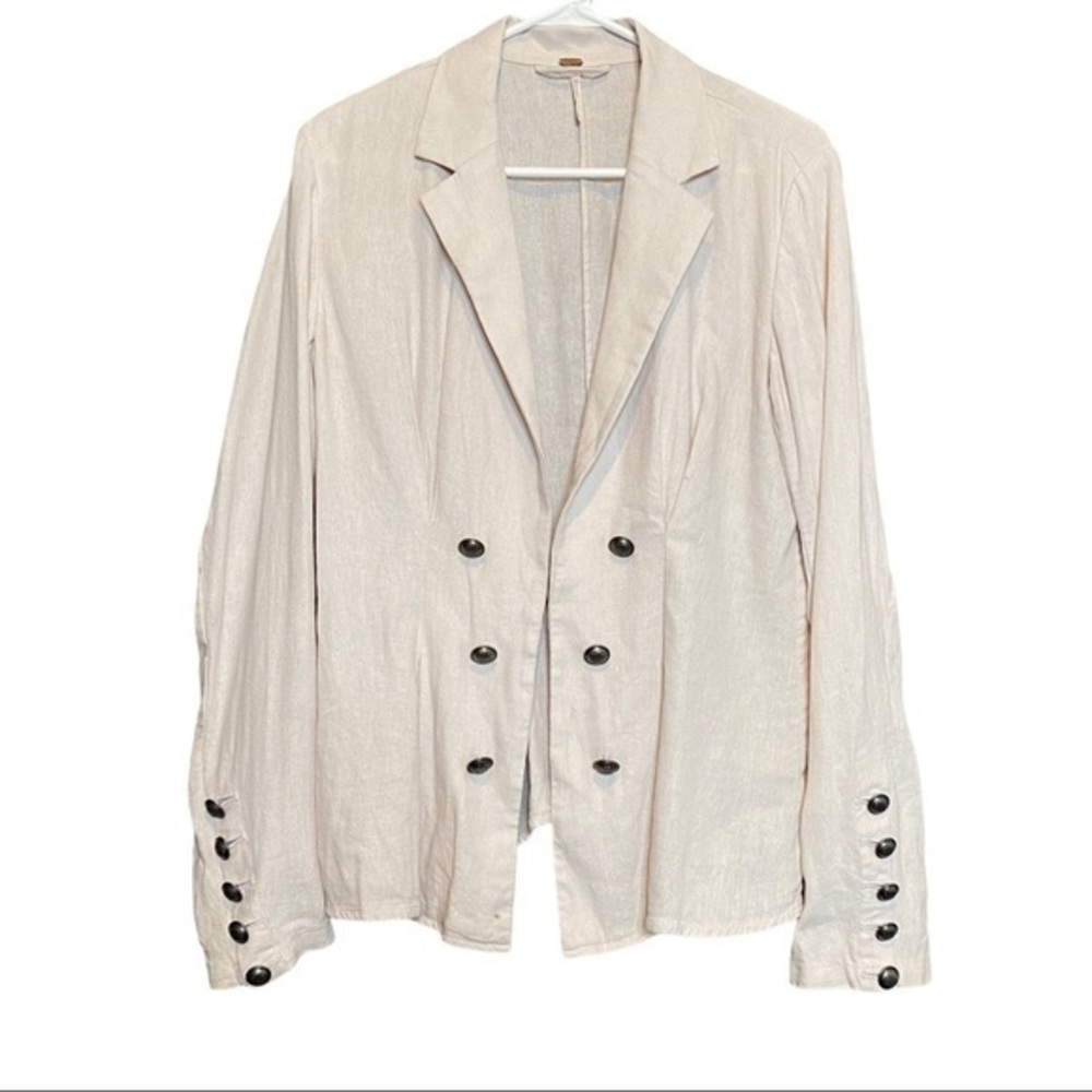 Free People Linen Blend Blazer size S